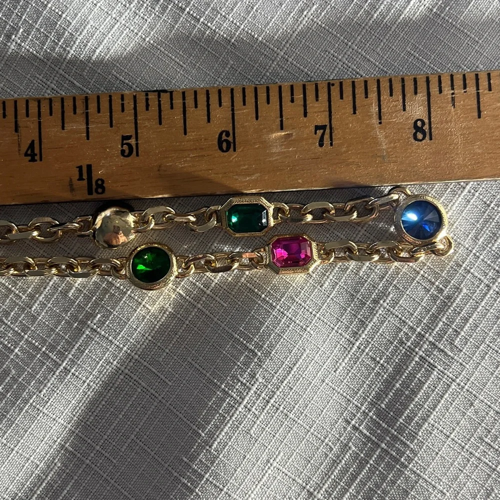 NECKLACE by AQUA Gemstone Gold 16” Chain with Lobster Clasp & 3” Extender NWT - Picture 10 of 13